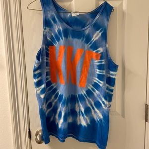 kappa kappa gamma tie dye tank, size L